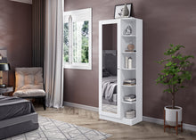 ARMOIRE DE RANGEMENT 1P /MIROIR BLANC 690X1790X335 D182-05