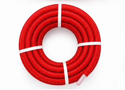 PER Tube gainé rouge chauffage et sanitaire 25 m diam 16