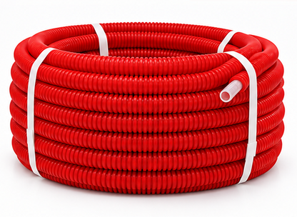 PER Tube gainé rouge chauffage et sanitaire 15 m diam 16