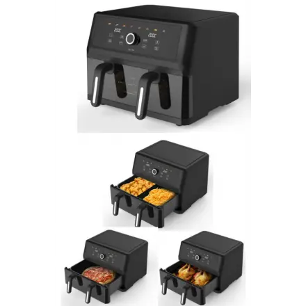 Air Fryer 11 litres Fromatic modèle FFRY114N – double bac avec vitre frontale - kashkazi976.yt