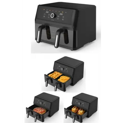 Air Fryer 11 litres Fromatic modèle FFRY114N – double bac avec vitre frontale - kashkazi976.yt