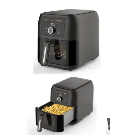 AIR FRYER 8L 1BAC FENETRE NOIR FROMATIC - Friteuse sans huile - kashkazi976.yt