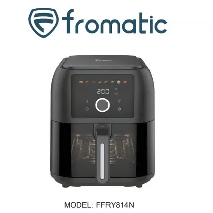 AIR FRYER 8L 1BAC FENETRE NOIR FROMATIC - Friteuse sans huile - kashkazi976.yt
