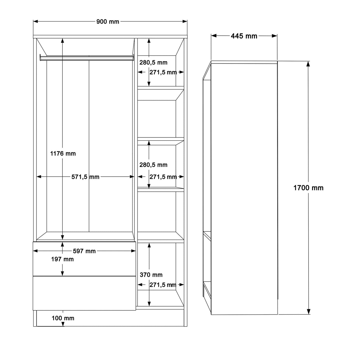 ARMOIRE 3P NS3 - SW - kashkazi976.yt