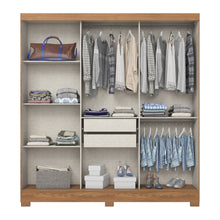 ARMOIRE COULISSANTE /MIROIR GRIS BOIS 2000X2150X480 B376-222 - kashkazi976.yt