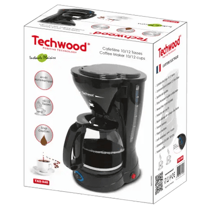CAFETIERE ELECTRIQUE 10/12T FILTRE PERM. LAVABLE PC 800W - TECHWOOD - Cafetière - kashkazi976.yt