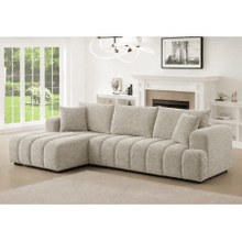 CANAPE D'ANGLE NC25003BROWNLEFT TISSU MICROFIBRE MARRON CLAIR - kashkazi976.yt