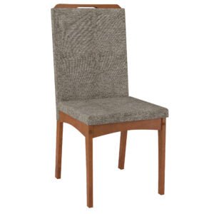 CHAISE BOIS VIVI 440X995X560 GREY VELVET - kashkazi976.yt