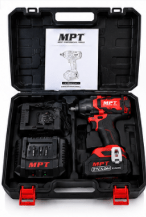 Clé à chocs sans fil MPT M21S Brushless 21V – 800 Nm, batteries Li-ion 4,0 Ah - kashkazi976.yt