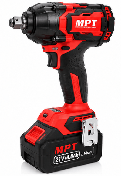 Clé à chocs sans fil MPT M21S Brushless 21V – 800 Nm, batteries Li-ion 4,0 Ah - kashkazi976.yt