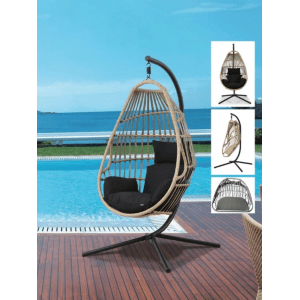 FAUTEUIL EXTERIEUR SUSPENDU Y0112 NOIR - kashkazi976.yt