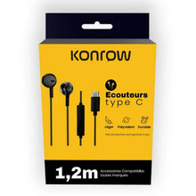 Konrow KE - BTC - Ecouteurs Type C (1,2m, Noir) - Emballage Original - kashkazi976.yt