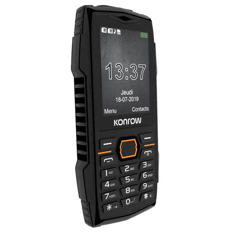 Konrow Stone Plus - Téléphone Antichoc Certifié IP68 - 2.4'' - Double Sim - Noir - kashkazi976.yt