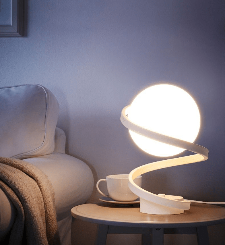 LAMPE DE TABLE LED BLANC BOULE WH002 AVEC CHARGEUR - kashkazi976.yt
