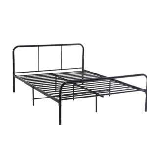 LIT EN FER FORGE 140X190 NOIR - kashkazi976.yt