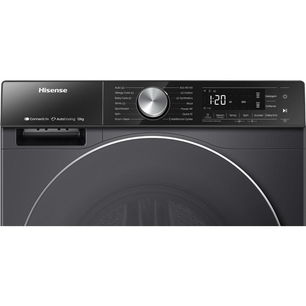 MAL F 12KG 1400TR/MN LAV.VAP. AUTO.DOS INVERTER NOIRE HISENSE - kashkazi976.yt
