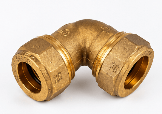 Manchon coude égal en laiton Ø 25 mm – Raccord plomberie à compression 90° - kashkazi976.yt