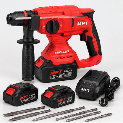 Marteau perforateur sans fil MPT M21S Brushless 21V – 4,0 Ah - kashkazi976.yt