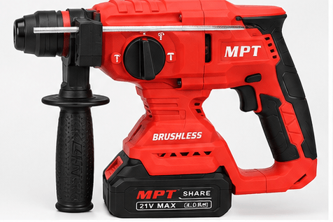 Marteau perforateur sans fil MPT M21S Brushless 21V – 4,0 Ah - kashkazi976.yt