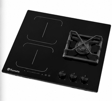 PC MIXTE 1F GAZ 2F INDUC. 60CM BLACK GLASS FROMATIC - kashkazi976.yt
