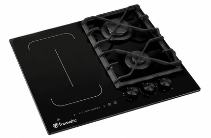 PC MIXTE 2F GAZ 2F INDUC. 60CM BLACK GLASS FROMATIC - kashkazi976.yt