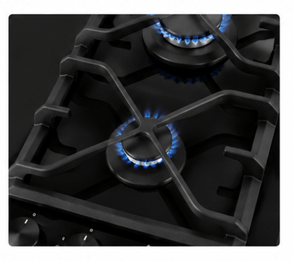 PC MIXTE 2F GAZ 2F INDUC. 60CM BLACK GLASS FROMATIC - kashkazi976.yt