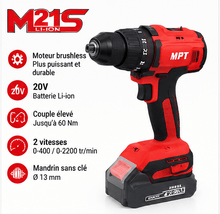 Perceuse-visseuse à percussion sans fil MPT M21S 20 V Brushless – mandrin 13 mm - kashkazi976.yt