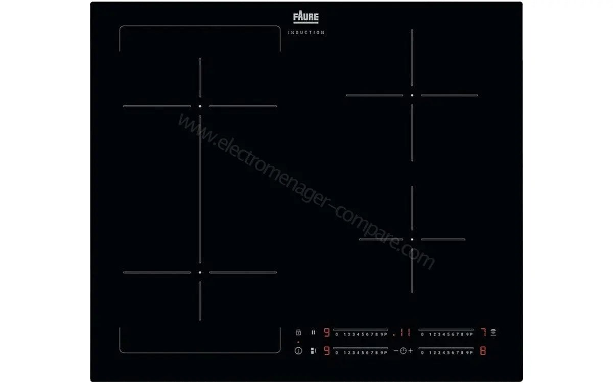 PLAQUE DE CUISSON FAURE FIFN644K - 7350W/ 4 ZONES INDUC/ 9 NIVX PUIS - kashkazi976.yt