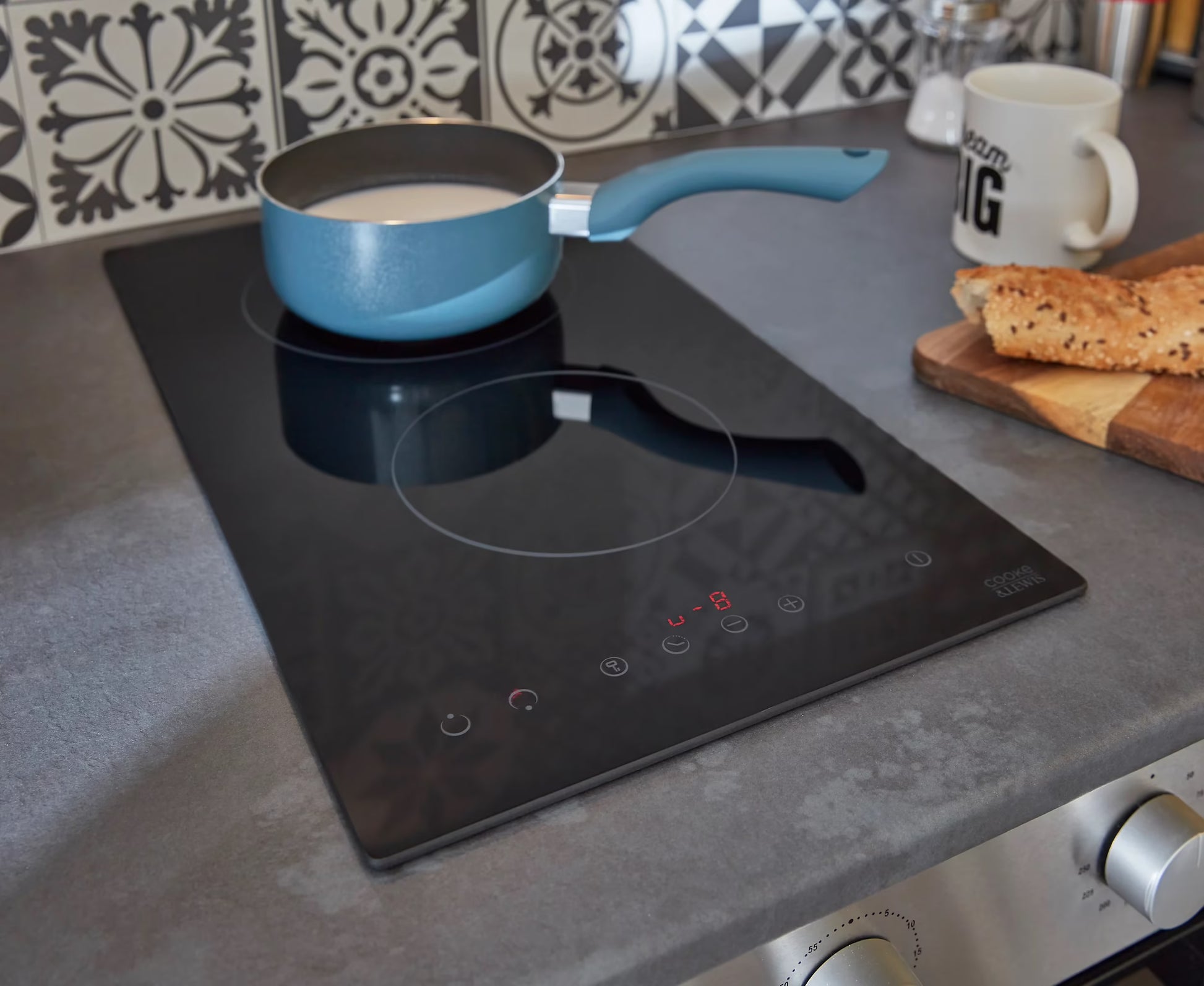 PLAQUE DE CUISSON COOKS PC-D23001 - VITROCERAMIQUE / 2 ZONES / VERRE LIVRE DES AUJOURD