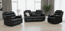SALON RELAX 1+2+3 EN PU NOIR XLH-9023 - kashkazi976.yt
