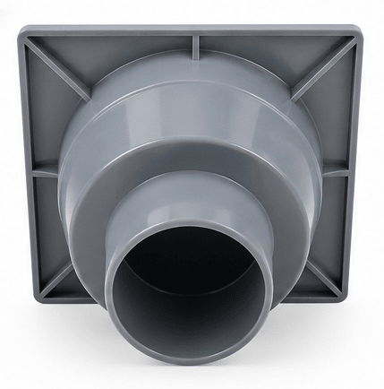 SIPHON DE SOL CARRÉ PVC 150 × 150 MM GRIS KMEI – LY662-15G - kashkazi976.yt