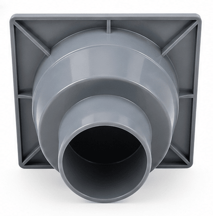 SIPHON DE SOL CARRÉ PVC 150 × 150 MM GRIS KMEI – LY662-15G - kashkazi976.yt