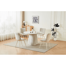 TABLE A MANGER RONDE MDT6893B TRAVERTIN - kashkazi976.yt
