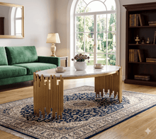 TABLE BASSE DOREE 335 OVALE - kashkazi976.yt
