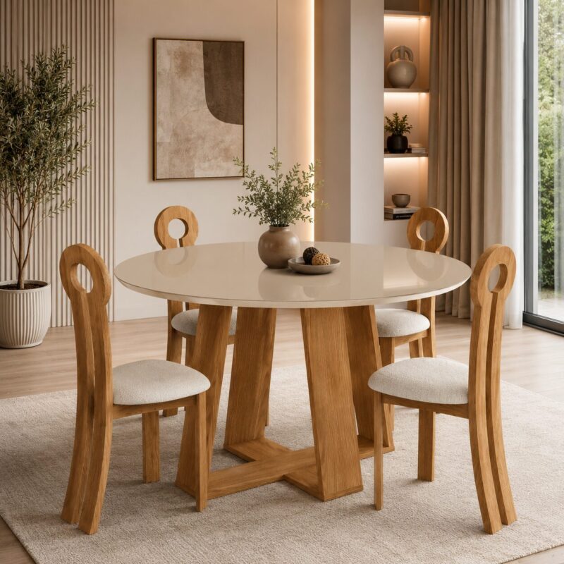 TABLE LINS ROND 1400 SC130-127 - kashkazi976.yt