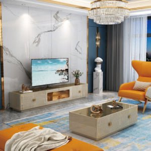 TABLE TV 90685 2000X400X450 BEIGE DORE - kashkazi976.yt