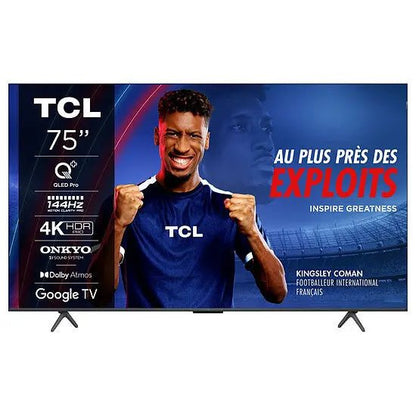 TELEVISEUR TCL 75C72B - 189CM QLED 4K HDR 144 Hz GOOGLE TV F - kashkazi976.yt