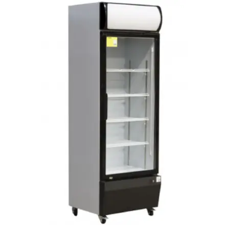VITRINE BOISSONS 370L 1 PORTE EVERSTEEL - Vitrine boissons professionnelle LIVRE DES AUJOURD